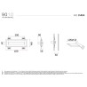 9010 2486A applique incasso a parete luce indiretta