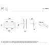 9010 2508G applique incasso minimal
