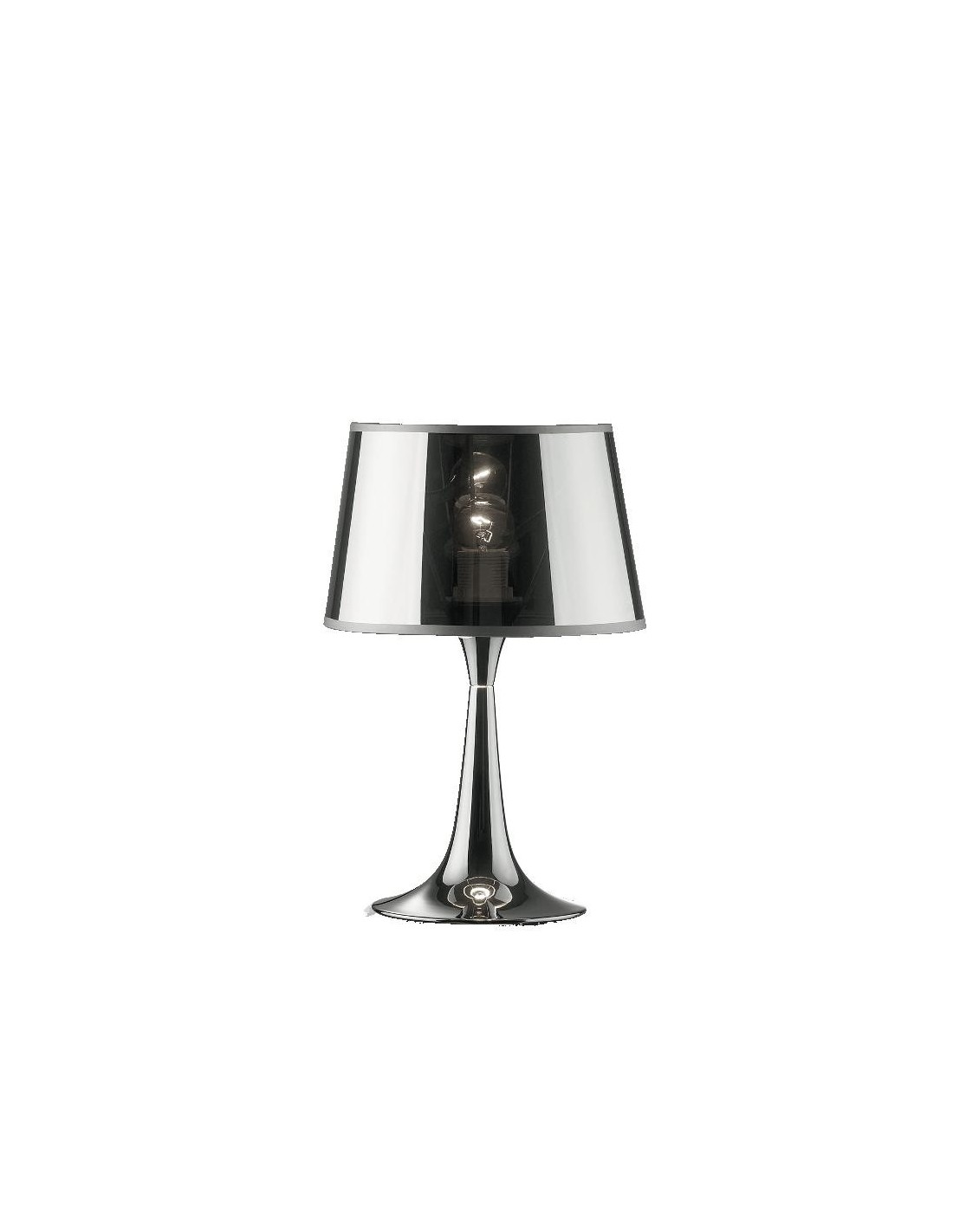 Ideal Lux London Cromo TL1 Small lampada da comodino moderna color cromo E27 60W