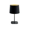 Lampe de chevet moderne Ideal Lux Nordik TL1, couleur noire, culot E27, 60 W