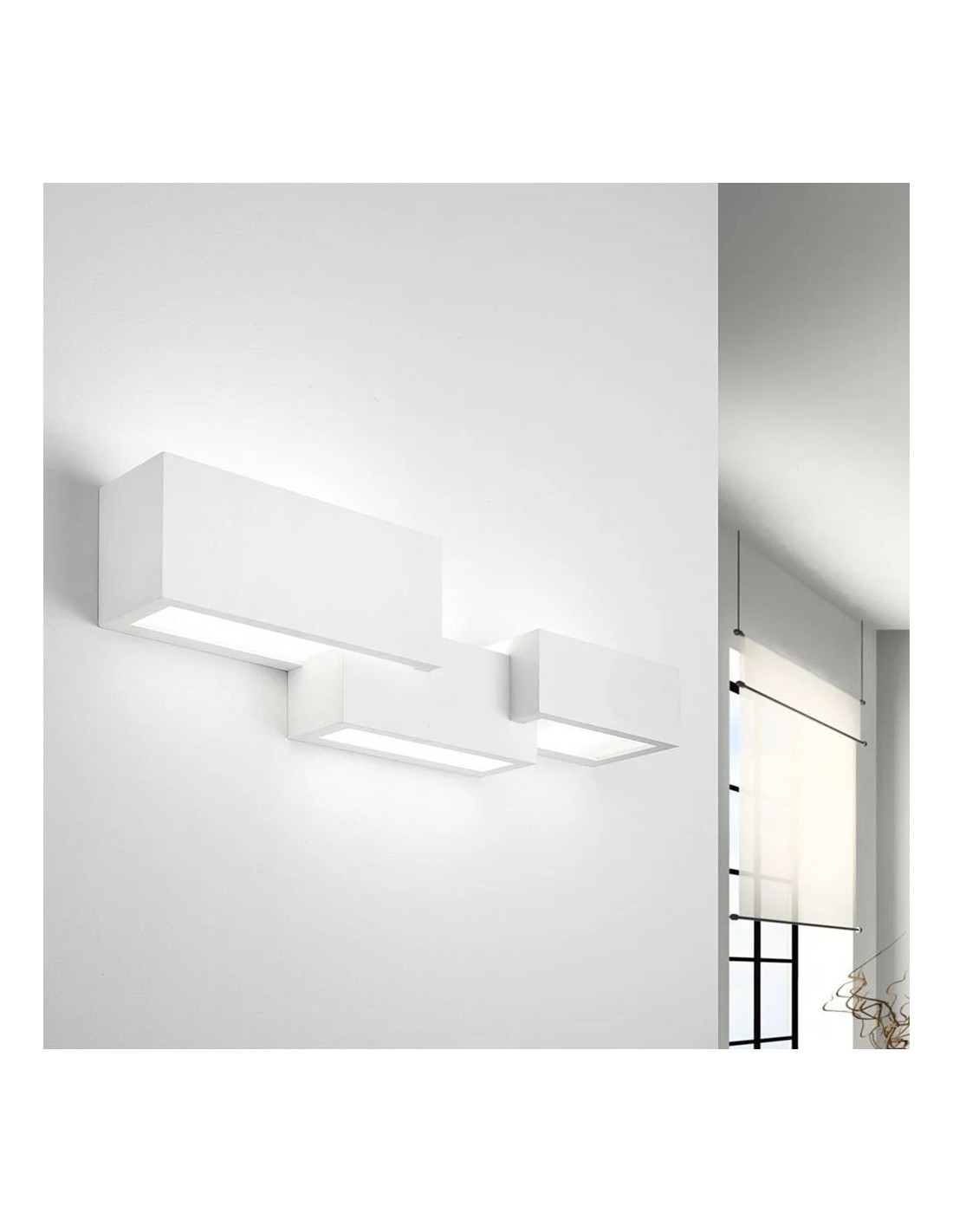 Sforzin Tecnico Paro T270 applique in gesso moderna