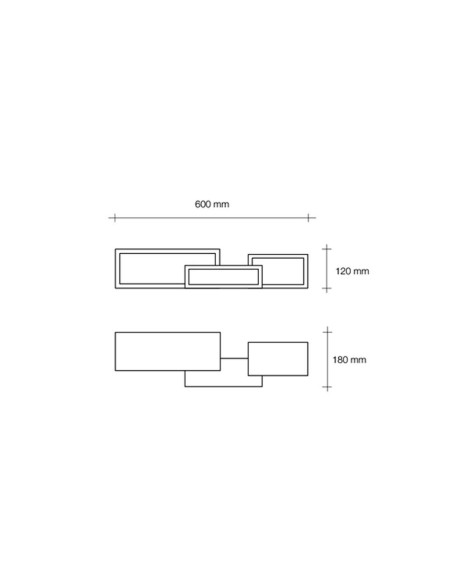 Sforzin Tecnico Paro T270 applique in gesso moderna