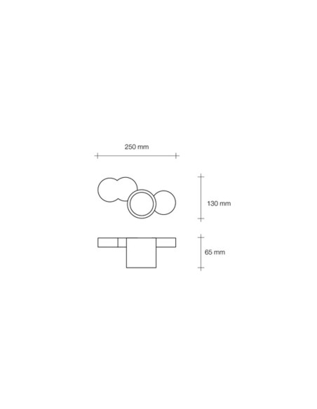 Sforzin Tecnico Chio T274 plafoniera moderna in gesso