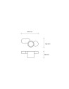 Sforzin Tecnico Chio T274 plafoniera moderna in gesso
