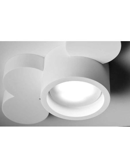 Sforzin Tecnico Chio T274 plafoniera moderna in gesso