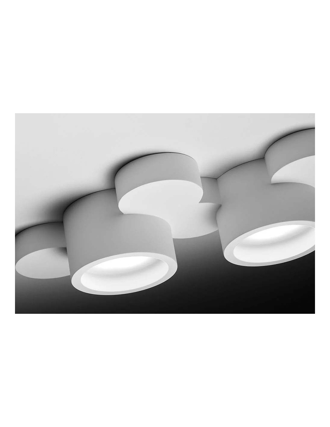 Sforzin Tecnico Chio T278 plafoniera moderna in gesso