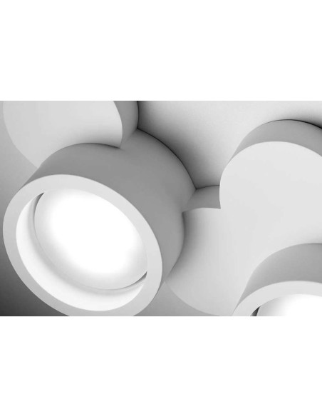 Sforzin Tecnico Chio T278 plafoniera moderna in gesso