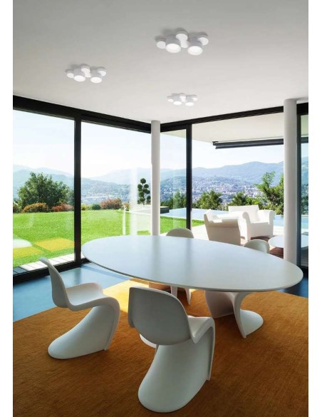 Sforzin Tecnico Chio T278 plafoniera moderna in gesso