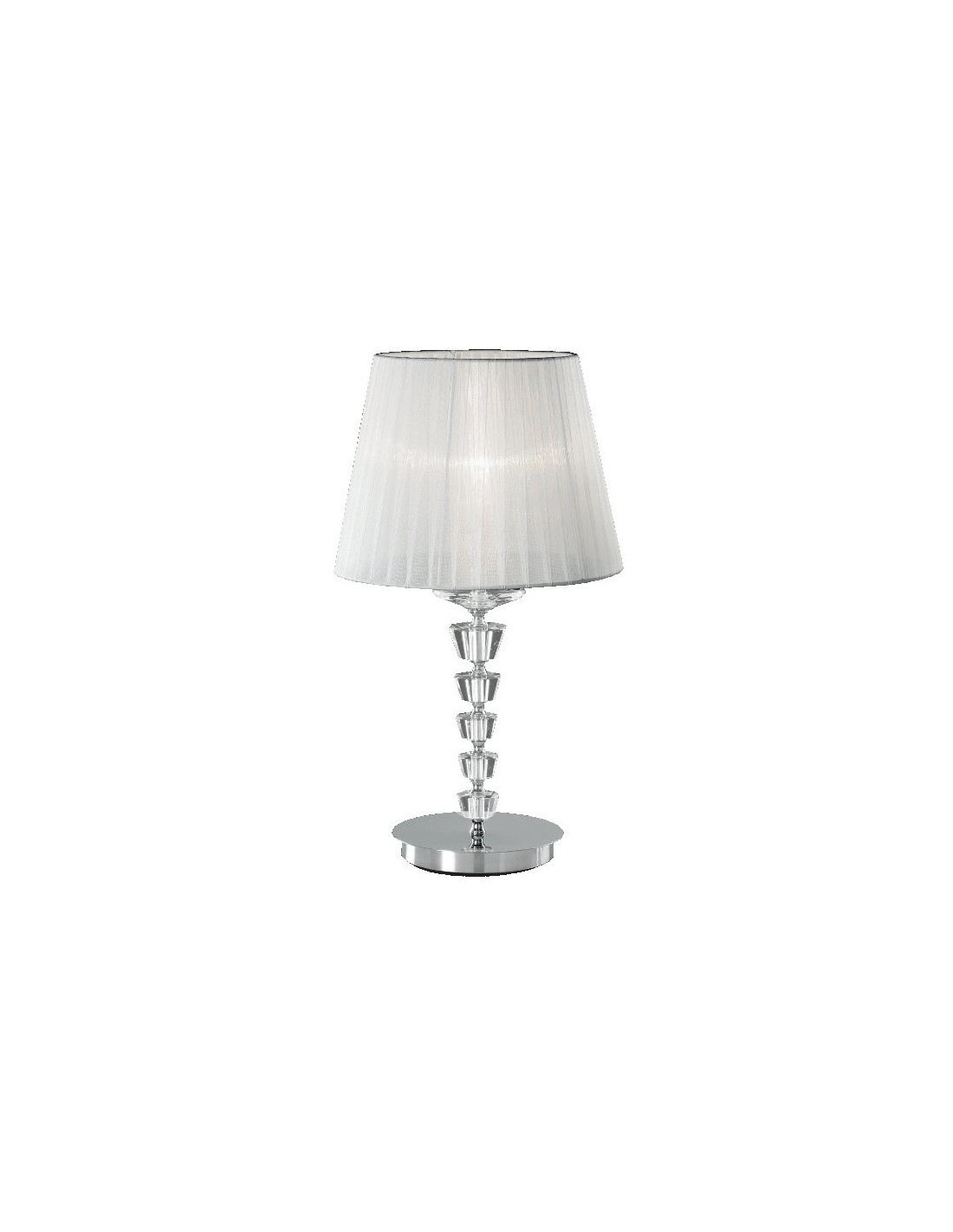 Ideal Lux Pegaso TL1 Big : lampes de table, lampes de table élégantes pour le salon, grande lampe de table, lampe de chevet
