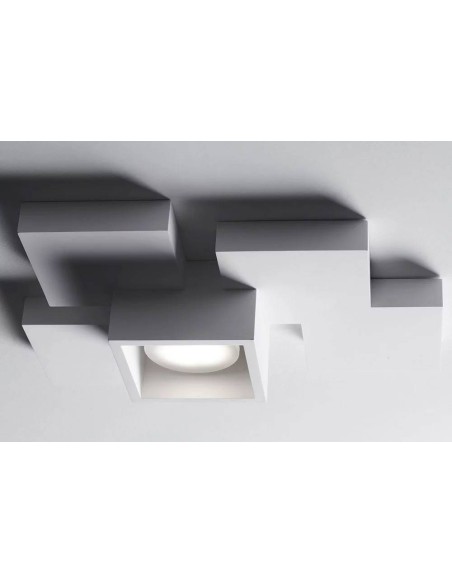 Sforzin Tecnico Side T291 plafoniera moderna in gesso