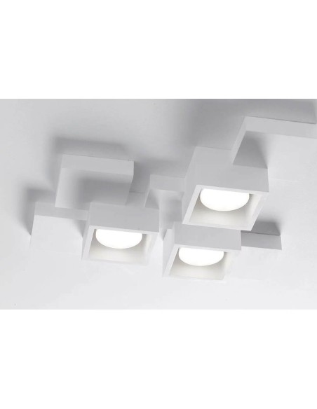 Sforzin Tecnico Side T293 plafoniera moderna in gesso