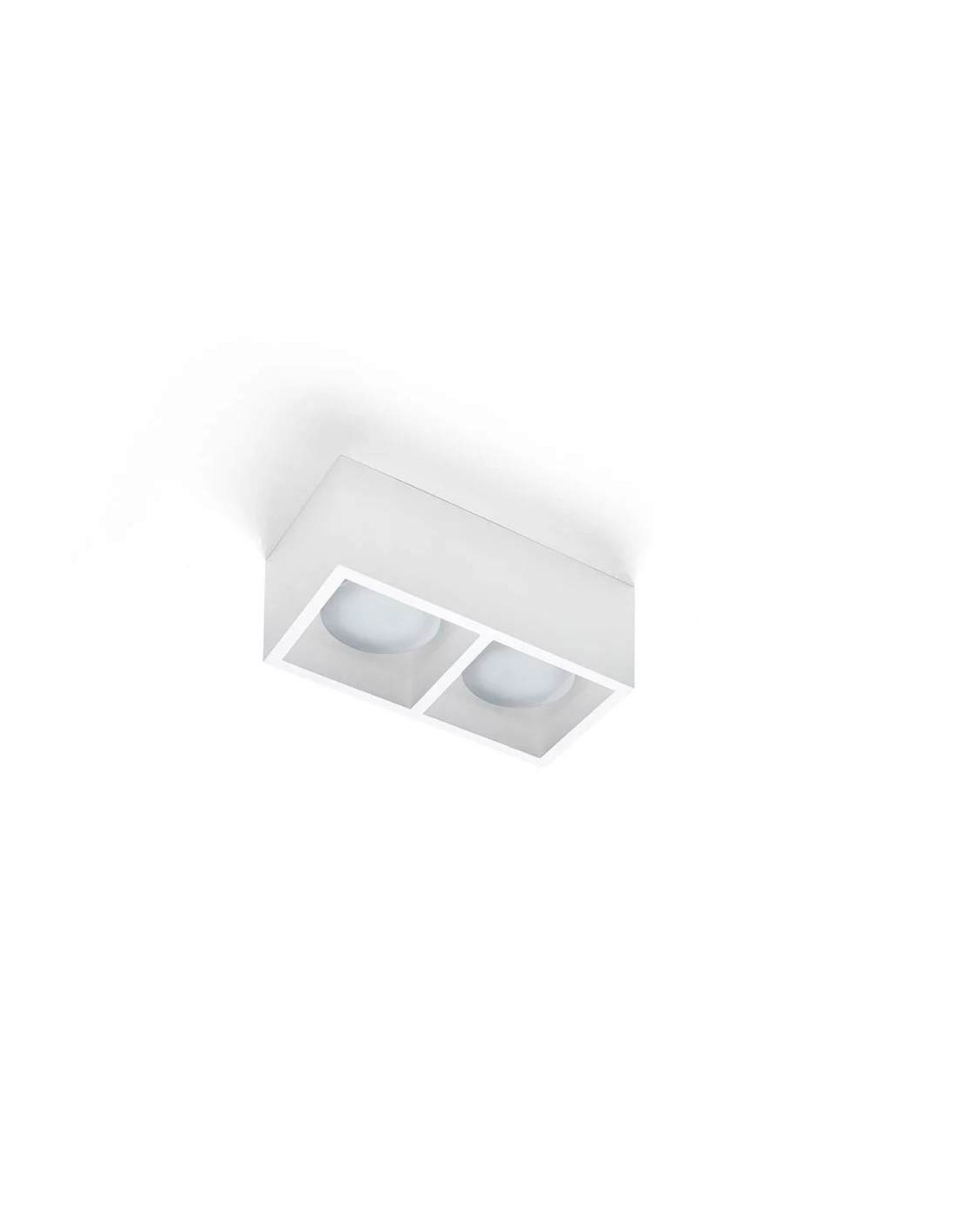 Sforzin Tecnico Mylasa T295 plafoniera moderna in gesso a due luci