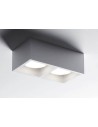 Sforzin Tecnico Mylasa T295 plafoniera moderna in gesso a due luci