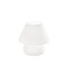 Ideal Lux Prato TL1 Small abat jour da comodino bianca in vetro E14 40W