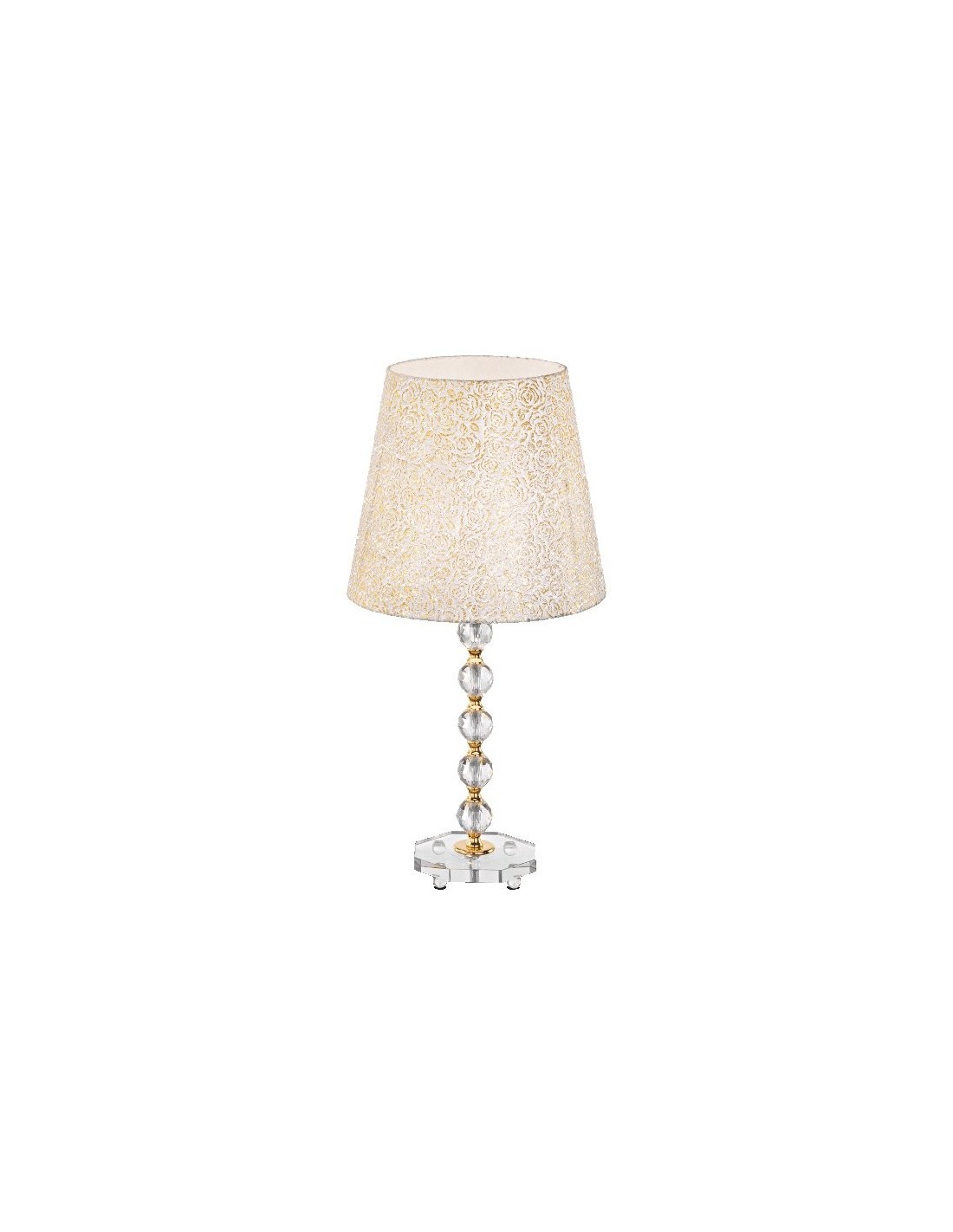 Ideal Lux Queen TL1 Big lampada da tavolo classica in metallo dorato E27 60W