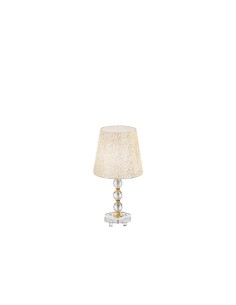 Ideal Lux Queen TL1 Medium lampada da tavolo classica in metallo dorato E27 60W