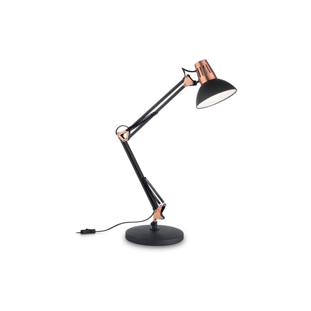 Ideal Lux Wally TL1 lampada tecnica da scrivania moderna con braccio snodato