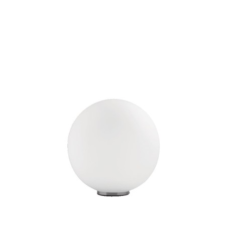 Ideal Lux Mapa Bianco TL1 D20 lampe de table sphérique, lampe de table sphérique, lampe de chevet sphérique en verre, lampe de t