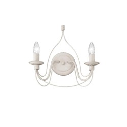 Ideal Lux Corte AP2 : applique murale classique à 2 lampes, E14, 40 W