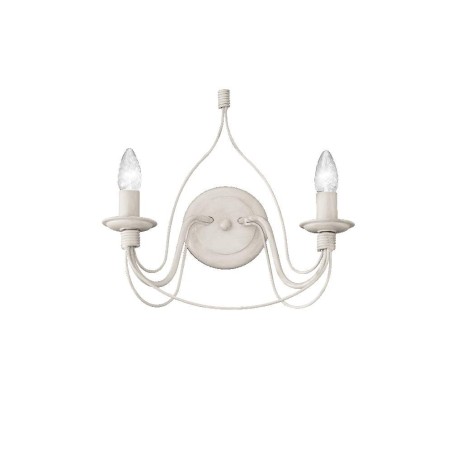 Ideal Lux Corte AP2 : applique murale classique à 2 lampes, E14, 40 W
