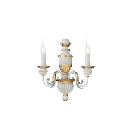 Ideal Lux Firenze AP2, applique murale de style classique, E14, 40 W