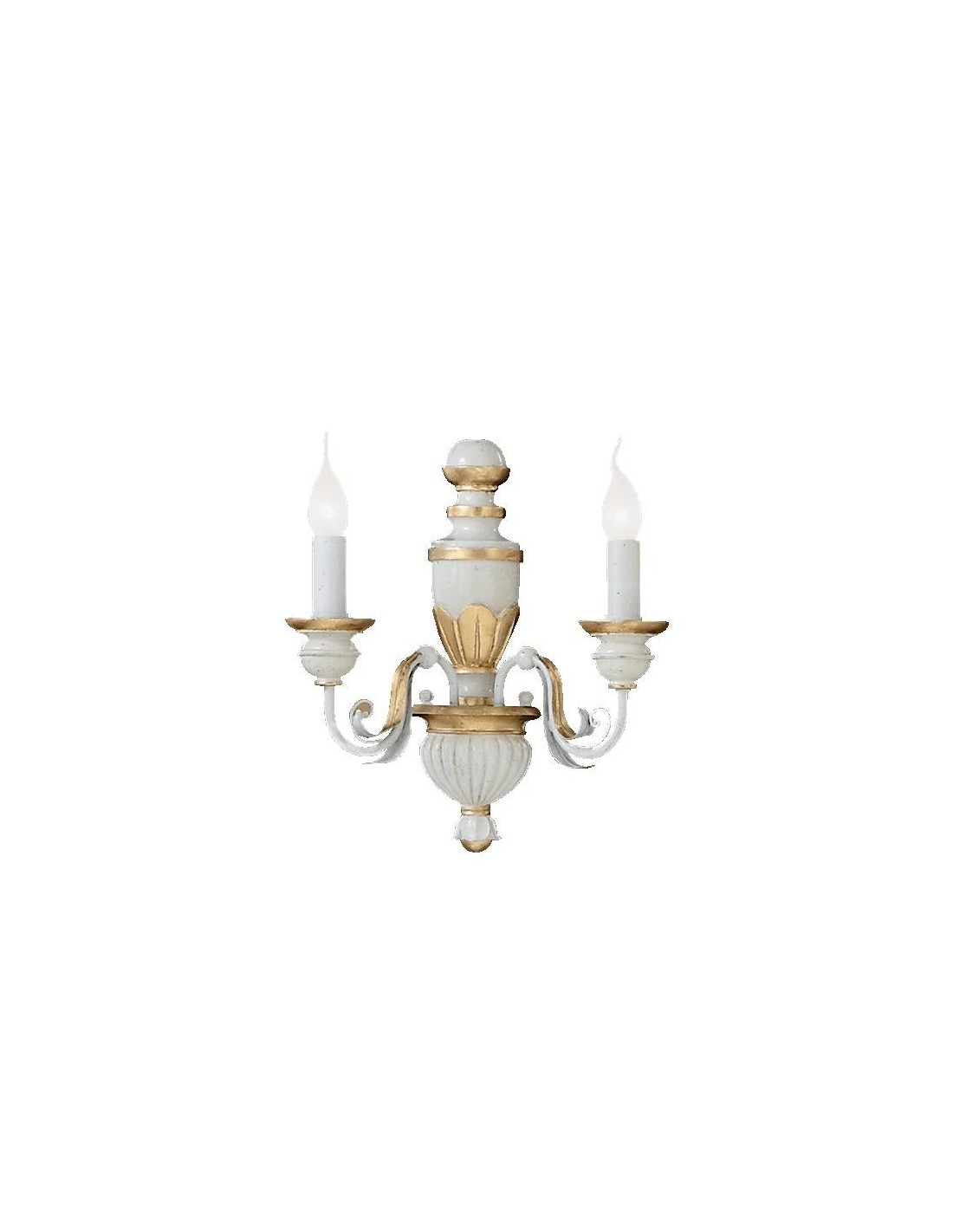 Ideal Lux Firenze AP2, applique murale de style classique, E14, 40 W