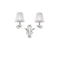 Ideal Lux Pegaso AP2 : applique murale classique pour couloir, E14, 40 W