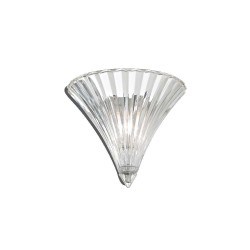 Ideal Lux Santa AP1 Small : applique murale classique en verre soufflé, E14, 40 W