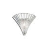Ideal Lux Santa AP1 Small : applique murale classique en verre soufflé, E14, 40 W