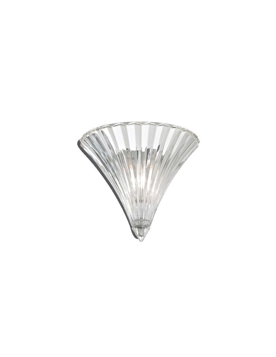 Ideal Lux Santa AP1 Small : applique murale classique en verre soufflé, E14, 40 W