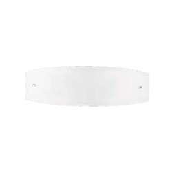 Ideal Lux Ali AP2 : applique murale moderne en verre blanc dépoli, culot E27