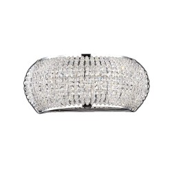 Ideal Lux Pashà AP3, applique murale en cristal taillé, G9