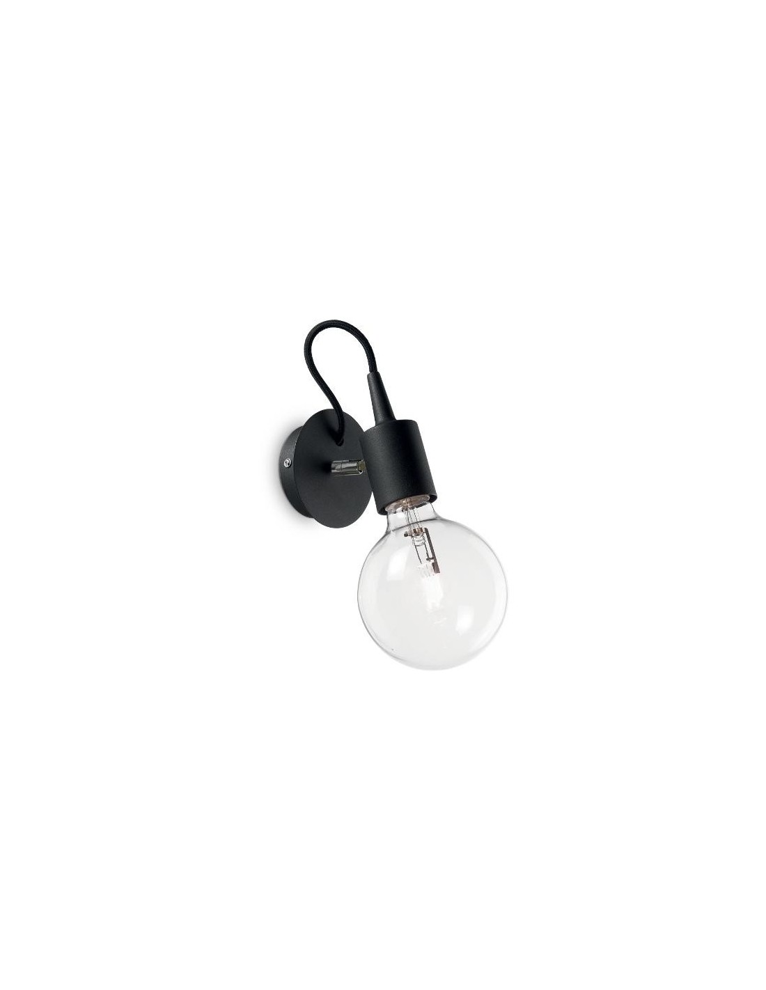 Ideal Lux Edison AP1 applique per camera colore nero