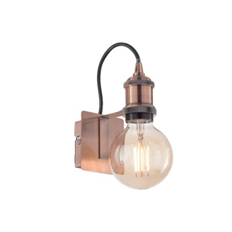 Ideal Lux Frida AP1 : applique murale classique en métal, E27, 60 W