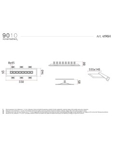 9010 4196H incasso a plafone