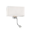 Ideal Lux Hotel AP2 applique da parete con paralume e braccio flessibile