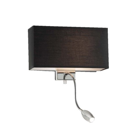 Ideal Lux Hotel AP2 applique da parete con paralume e braccio flessibile