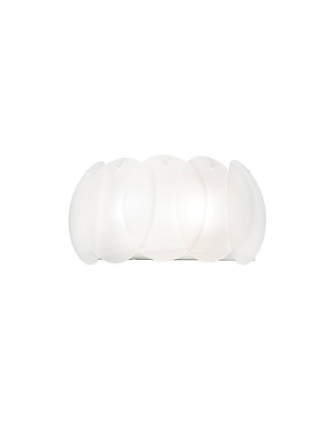 Applique murale design moderne Ideal Lux Ovalino AP2 en verre, E27, 60 W