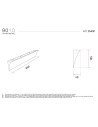 9010 incasso 2443C profilo cornice per strisce led