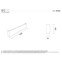 9010 2630A profilo cornice per strisce led
