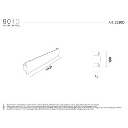 9010 2630D profilo cornice per strisce led