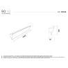9010 2634B profilo cornice per strisce led
