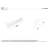 9010 2636B profilo cornice per strisce led