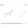 9010 2636C profilo cornice per strisce led
