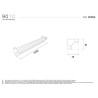 9010 2636D profilo cornice per strisce led