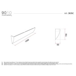 9010 2635C profilo mono emissione per strisce led