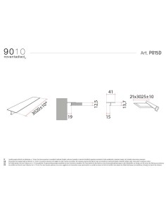 9010 P015D profilo incasso da 300 cm