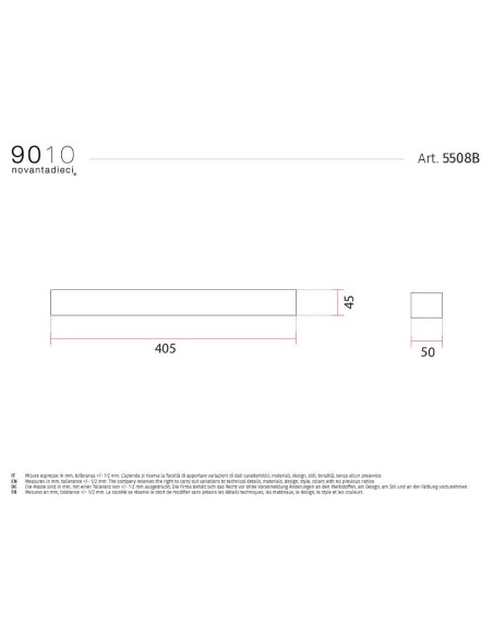 9010 5508A rosone da appoggio verniciabile
