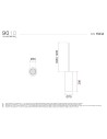 9010 5503A sospensione cilindrica in Cristaly