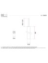 9010 5507B sospensione cilindrica in Cristaly